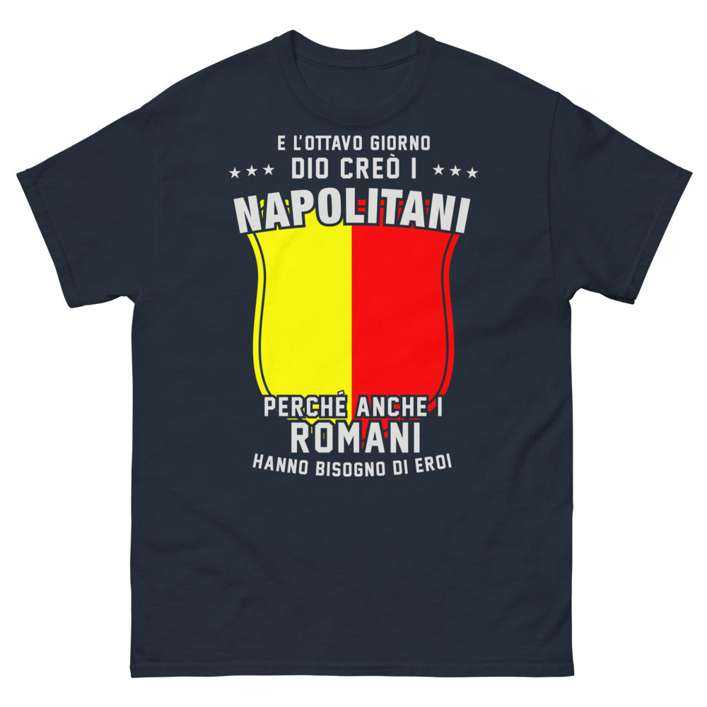 T-shirt Napoli nero retro - E l'ottavo giorno napoletani