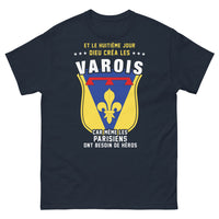 Thumbnail for T-shirt varois marine face - Et le huitième jour, Dieu créa les Varois