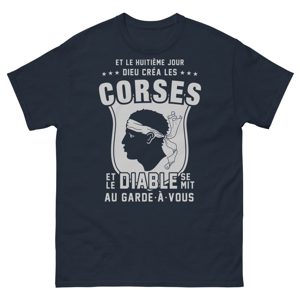 T-shirt Corse marine - clin d'œil insulaire