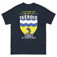 Thumbnail for T-shirt Isérois marine - héros locaux de l’Isère