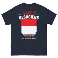 Thumbnail for T-shirt Alsacien marine - Héros Parisiens, clin d'œil et fierté