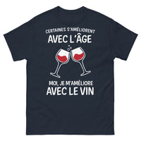Thumbnail for T-shirt Vin marine - Certains s'améliorent avec l'âge