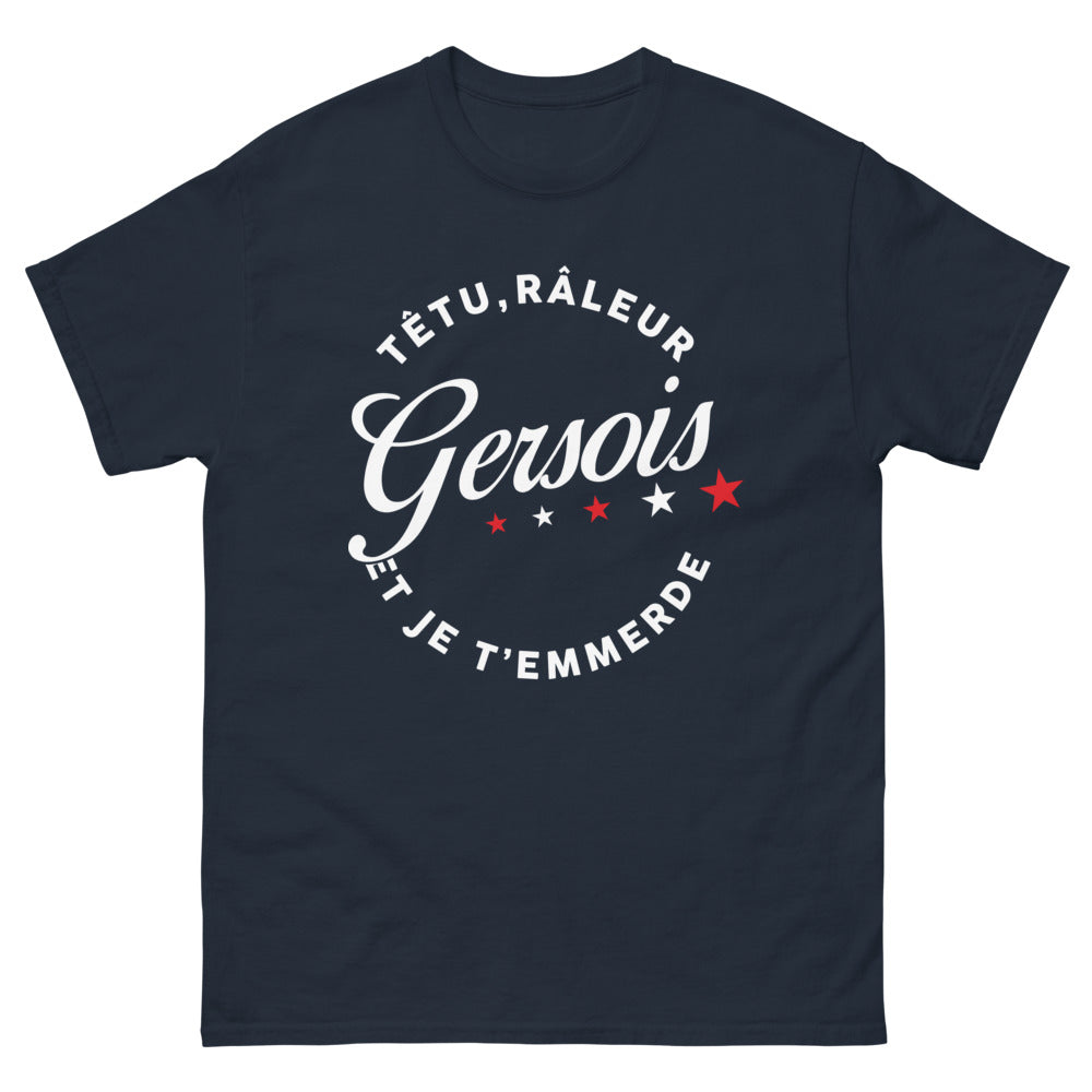 T-shirt Gascogne marine - Têtu râleur gascon