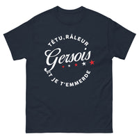 Thumbnail for T-shirt Gascogne marine - Têtu râleur gascon