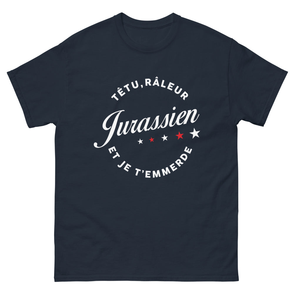T-shirt Jurassien marine - Têtu râleur