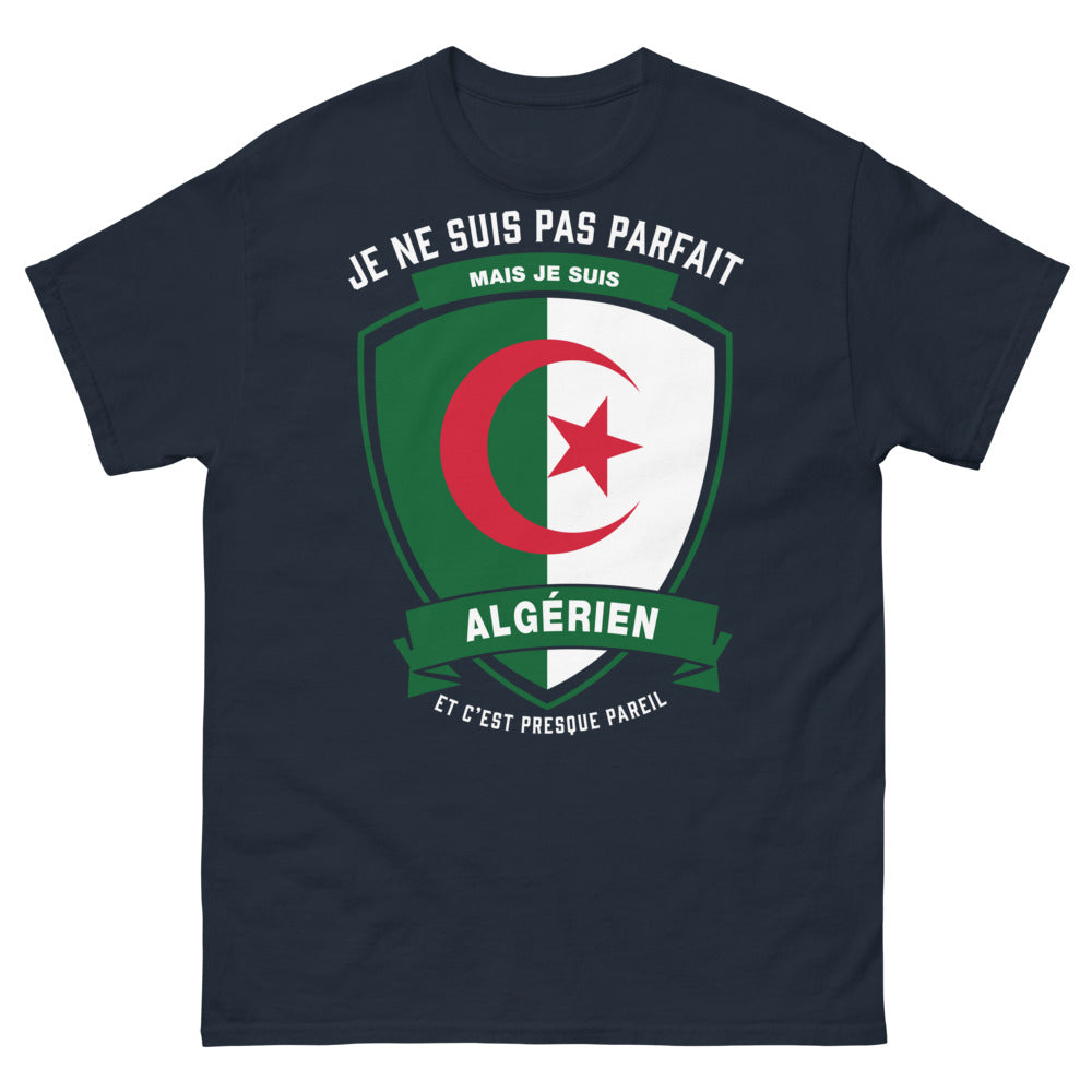 T-shirt Algérien marine face - clin d'œil algérien