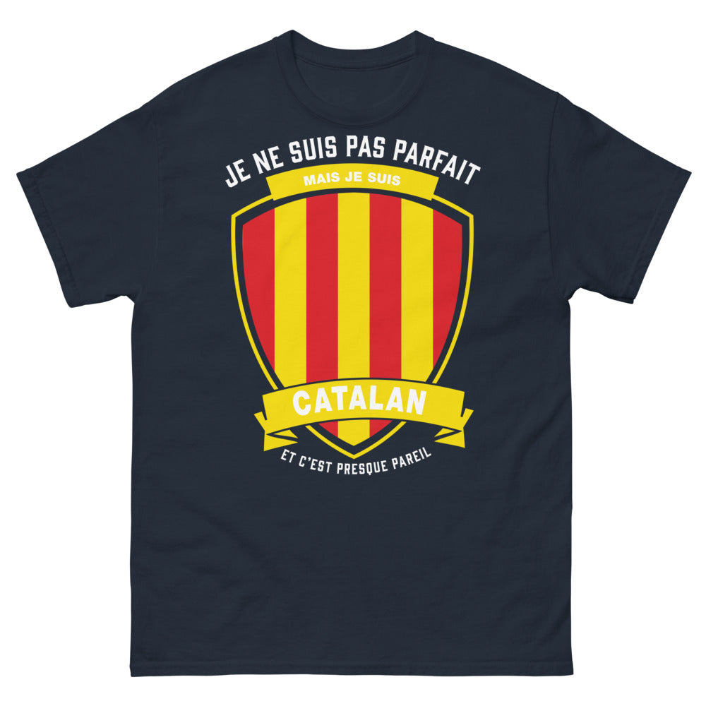 T-shirt catalan marine - Je ne suis pas parfait mais presque
