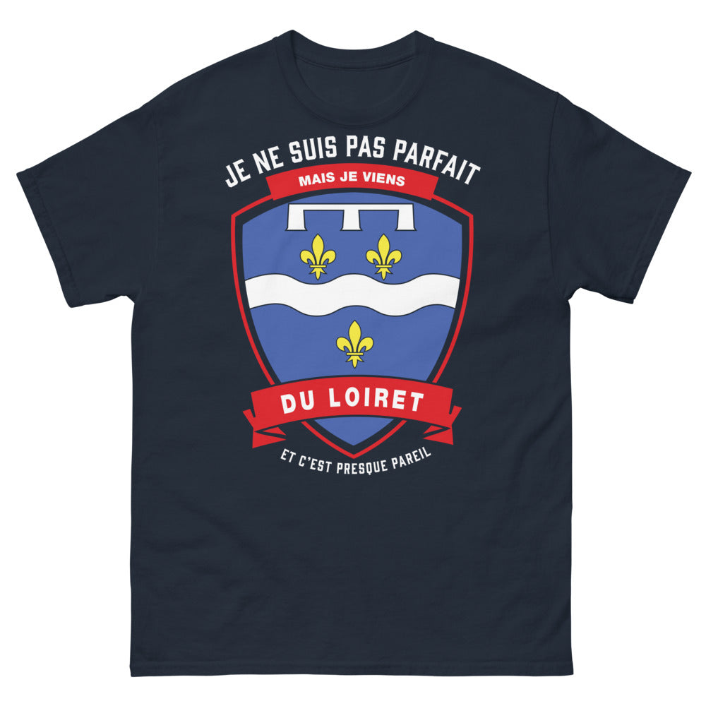 T-shirt Loiret bleu marine - je ne suis pas parfait