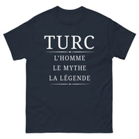 Thumbnail for T-shirt Turc marine face - L'homme, le mythe, la légende