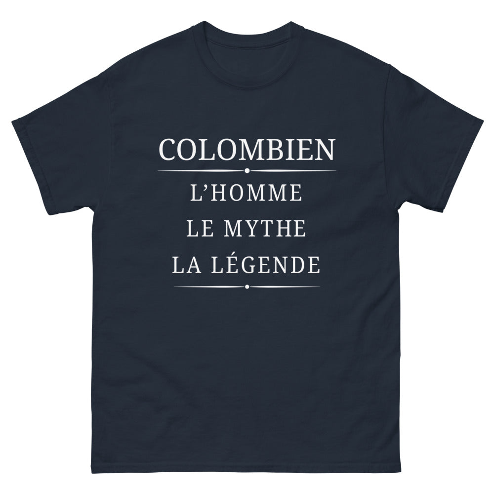 T-shirt Colombien marine - L'homme, le mythe, la légende
