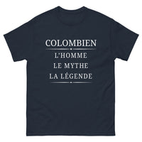 Thumbnail for T-shirt Colombien marine - L'homme, le mythe, la légende