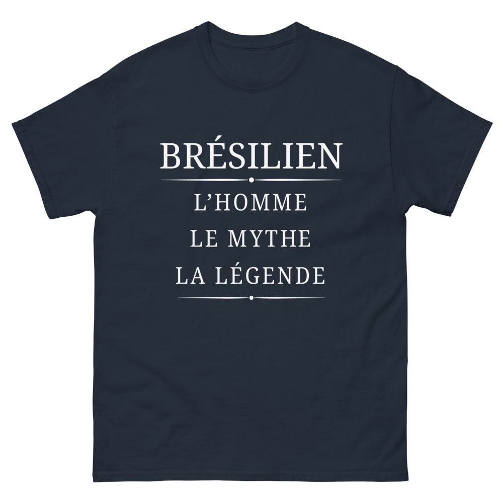 T-shirt Brésilien marine - l'homme, le mythe, la légende