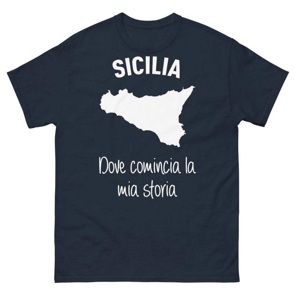T-shirt Sicilia marine - Dove comincia la mia storia