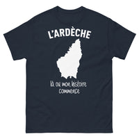 Thumbnail for T-shirt Ardéchois marine - Là où mon histoire commence