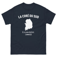 Thumbnail for T-shirt Corée du Sud marine - design sombre et élégant