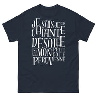 Thumbnail for T-shirt Péruvien marine - humour léger péruvien