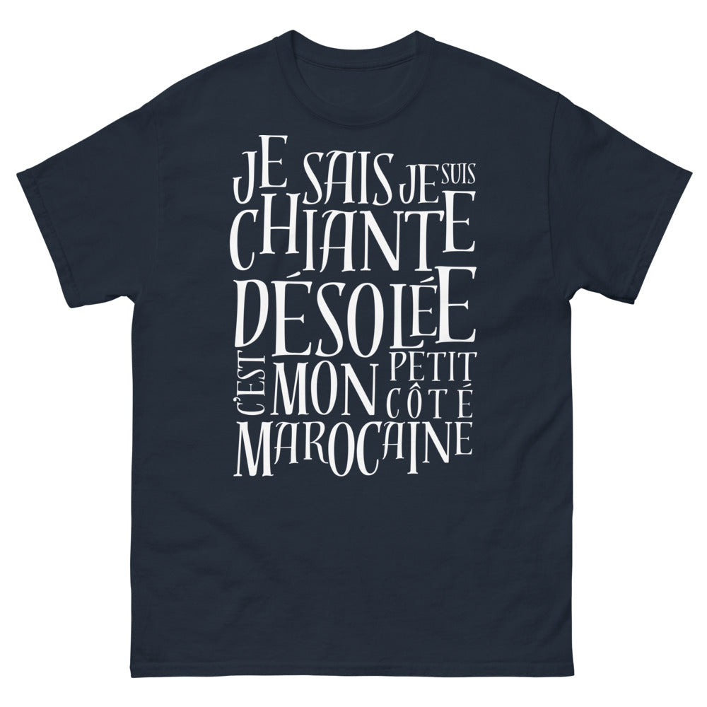 T-shirt Marocaine marine - clin d'œil aux origines