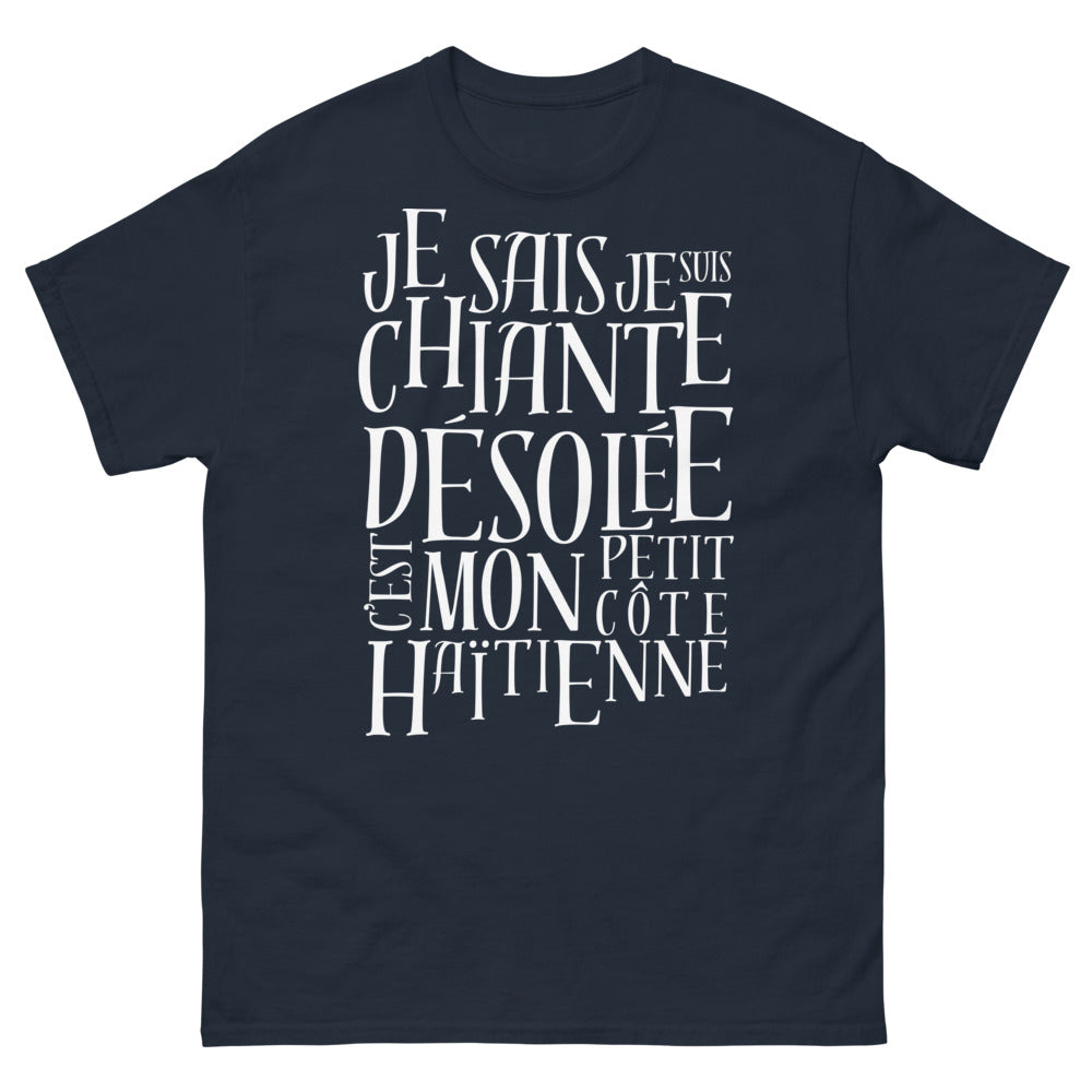 T-shirt Haïtien marine - mon petit côté Haïtien