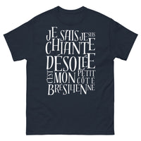Thumbnail for T-shirt Brésilienne marine - Désolée, c'est mon petit côté brésilienne