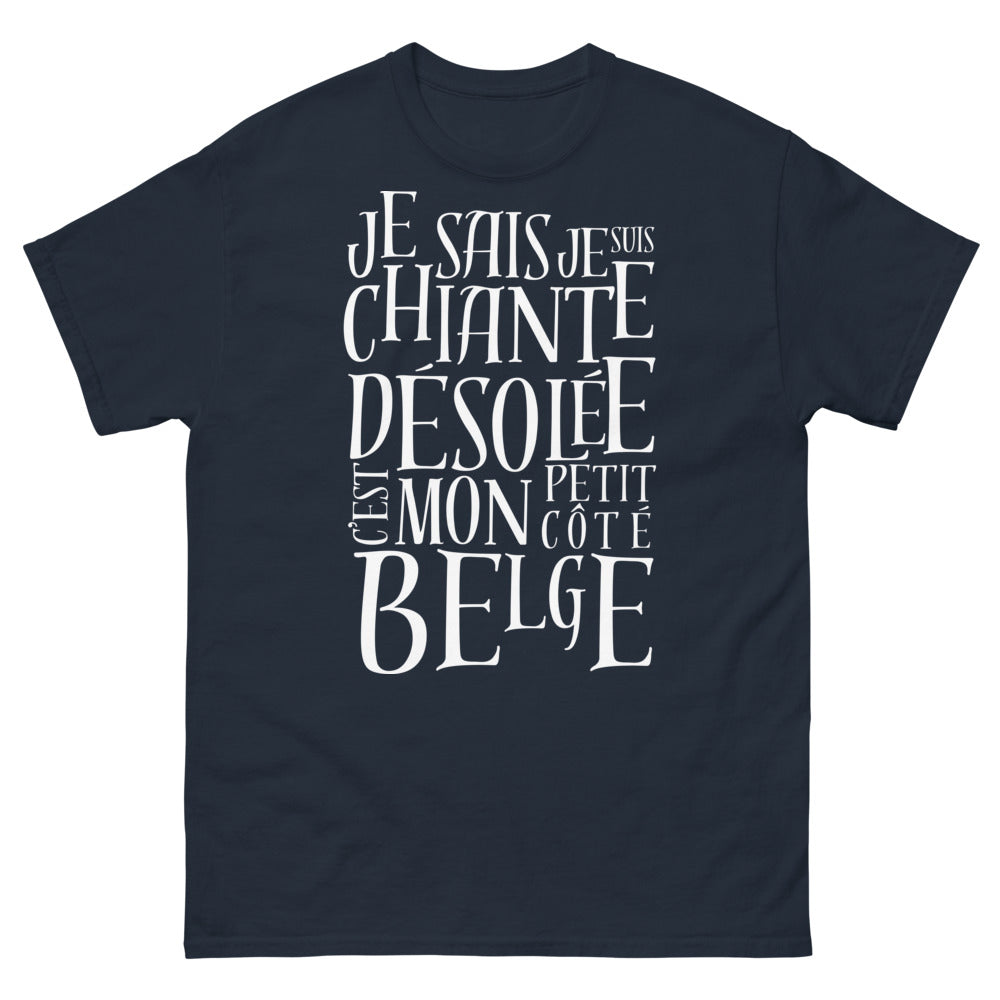 T-shirt Belgique marine - mon petit côté belge