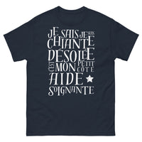 Thumbnail for T-shirt aide-soignante marine - Je-sais-je-suis-chiante
