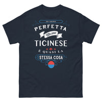 Thumbnail for T-shirt ticinese marine - Io sono perfetta