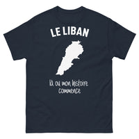 Thumbnail for T-shirt Liban marine - Le Liban, là où mon histoire commence