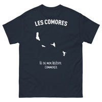 Thumbnail for T-shirt Comores marine - Là où mon histoire commence