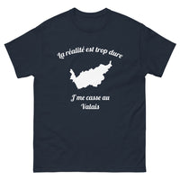 Thumbnail for T-shirt Valais marine - La réalité est trop dure