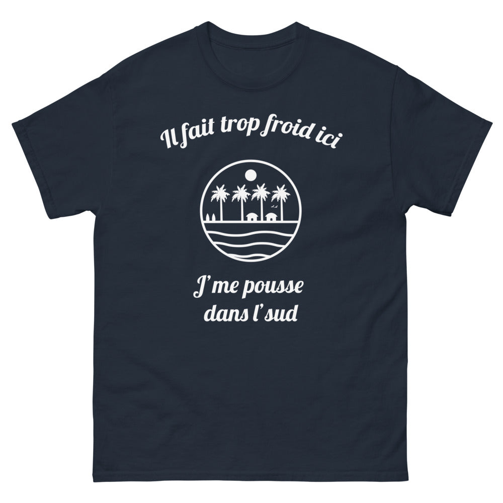 T-shirt Sud bleu marine - J'me pousse dans le Sud