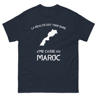 Thumbnail for T-shirt Maroc marine face - La réalité est trop dure
