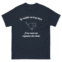 Thumbnail for T-shirt royaume des chats marine - évasion féline