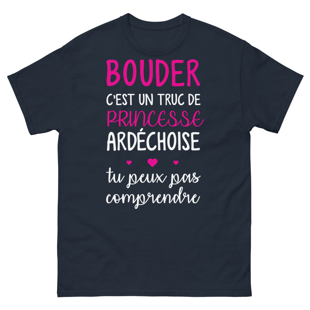 T-shirt Princesse Ardéchoise marine - Bouderie élégante ardéchoise