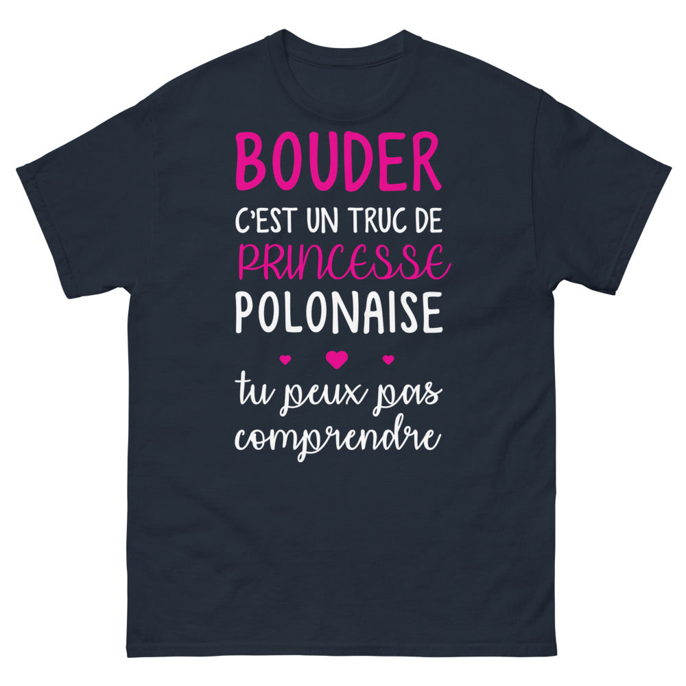 T-shirt Princesse polonaise marine - La Bouderie Élégante