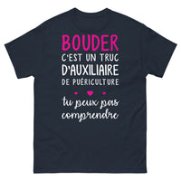 Thumbnail for T-shirt auxiliaire de puériculture marine - L'art de bouder