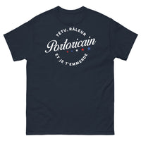 Thumbnail for T-shirt Portoricain marine - têtu râleur