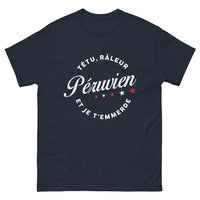 Thumbnail for T-shirt Péruvien marine - têtu et râleur