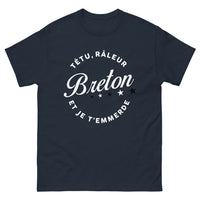 Thumbnail for T-shirt Bretagne marine - têtu râleur breton