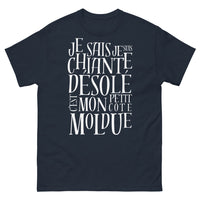 Thumbnail for T-shirt moldu marine - je suis un peu chiante