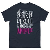 Thumbnail for T-shirt Moldu marine - désolé, c'est mon petit côté Moldu