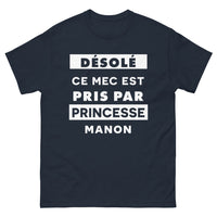Thumbnail for T-shirt Princesse Manon marine - Désolé ce mec est pris