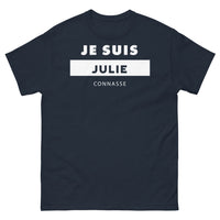 Thumbnail for T-shirt Julie marine - Julie, Connasse fière de l'être