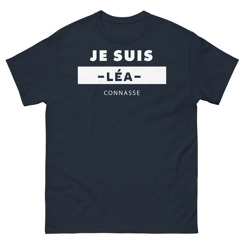 T-shirt Léa marine face - Je suis Léa, connasse