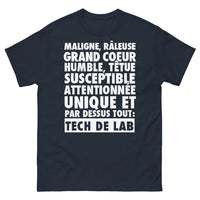 Thumbnail for T-shirt Tech du Labo marine - esprit scientifique et attentionnée