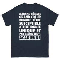 Thumbnail for T-shirt Acadien marine - acadien maligne et râleuse