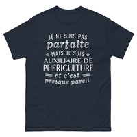 Thumbnail for T-shirt auxiliaire de puériculture marine - presque parfaite