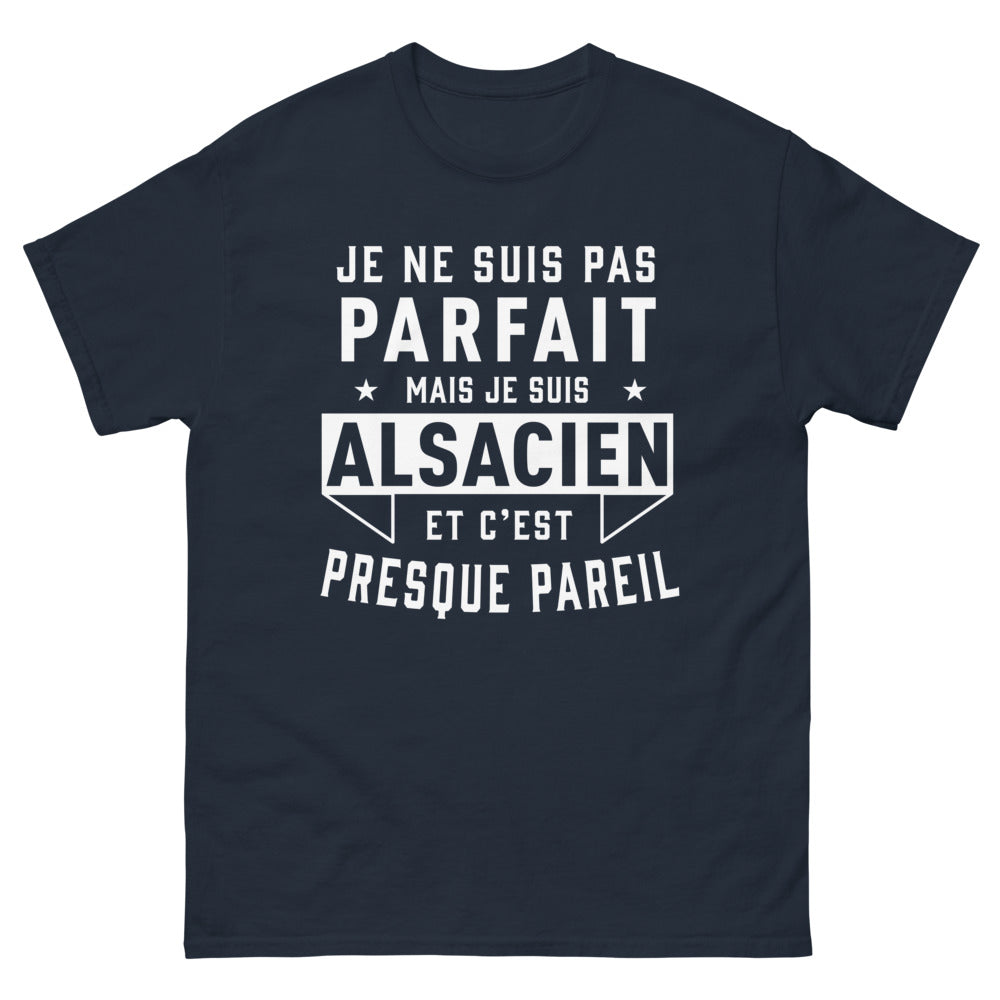 T-shirt Alsacien marine - fier et imperfectible