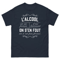 Thumbnail for T-shirt humour alcool marine - L'alcool est un poison, il tue lentement