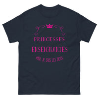 Thumbnail for T-shirt Enseignante et Princesse marine - princesse et enseignante réunies