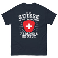 Thumbnail for T-shirt Suisse marine - défi helvète